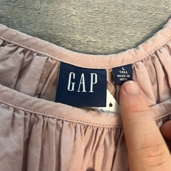 Gap NWT Dusty Pink Eyelet Lace Flutter Sleeve Top F15 - Picture 4 of 6